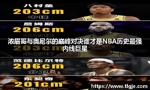 浓眉哥与奥尼尔的巅峰对决谁才是NBA历史最强内线巨星